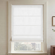 Emery - 64" x 34" Cordless Roman Shade - White