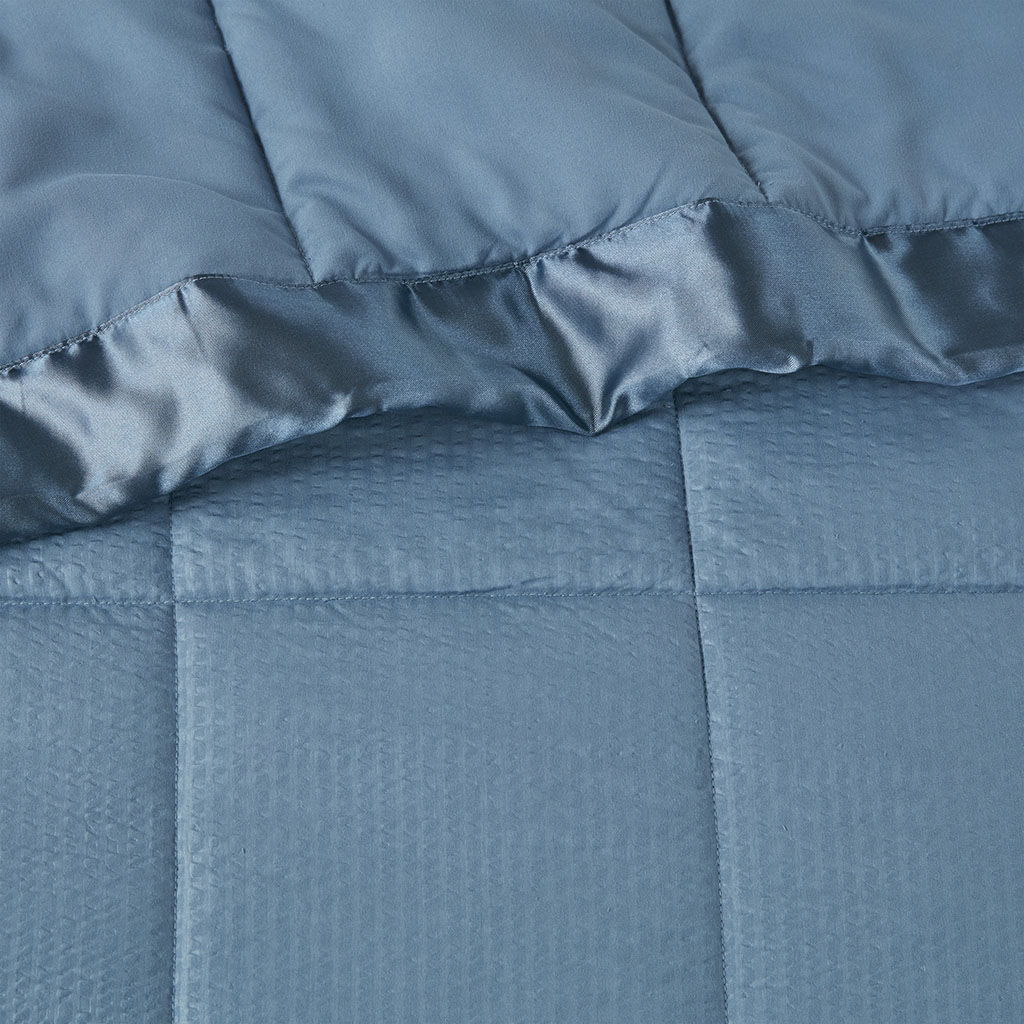Cambria Premium Oversized Hypoallergenic Down Alternative Blanket With 3M Moisture Treatment - Slate Blue