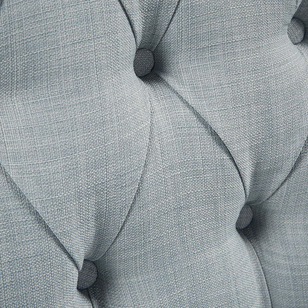 Qwen - Button Tufted Accent Chair - Dusty Blue