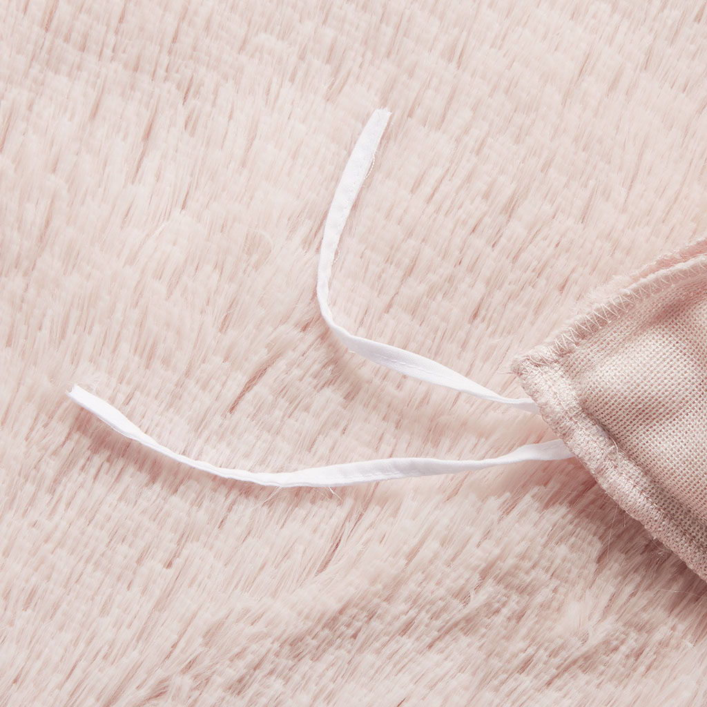 Malea - Shaggy Duvet Cover Set - Blush