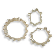 Ripple Effect - Wall Art (Set of 3) - Silver