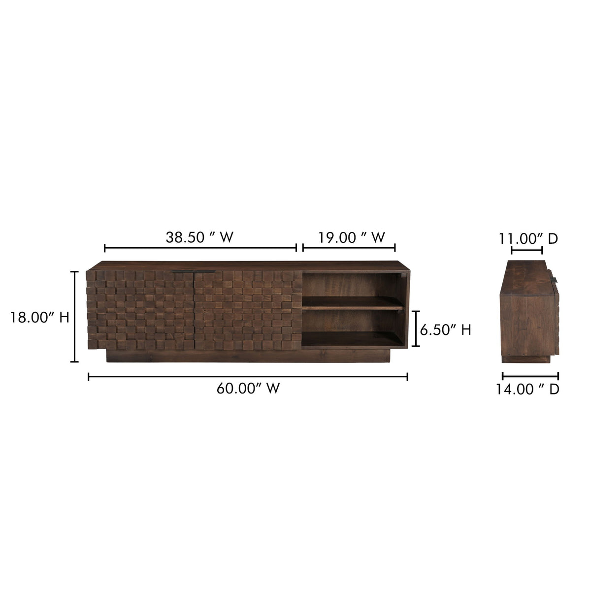Easton - Media Cabinet - Brown