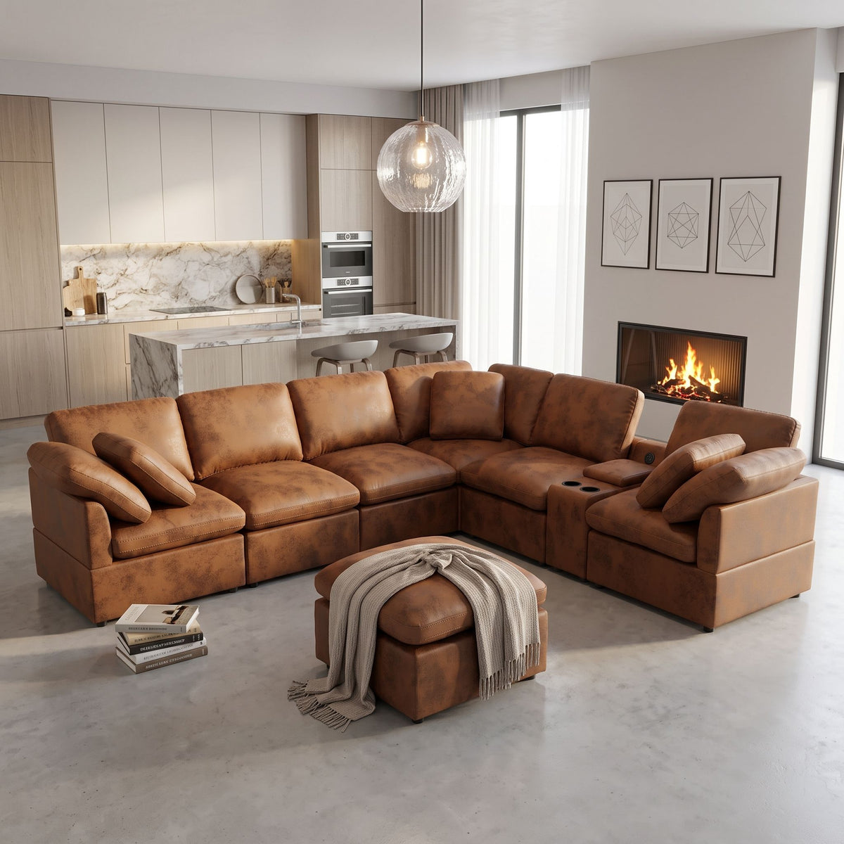 Modular Design Cloud Sofa, Freely Configurable