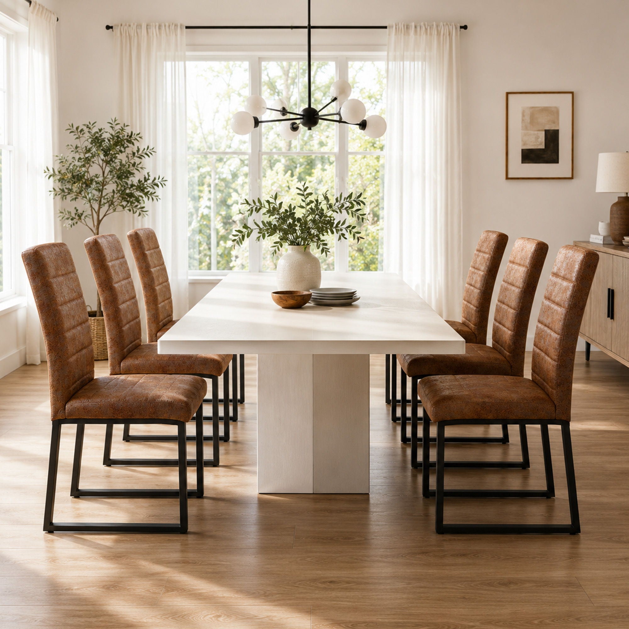 Oversized Square Design Dining Chairs For Home