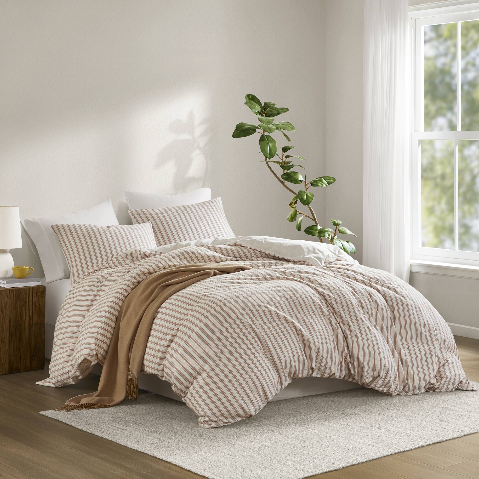 Etta - California King 3 Piece Duvet Set - Terracotta