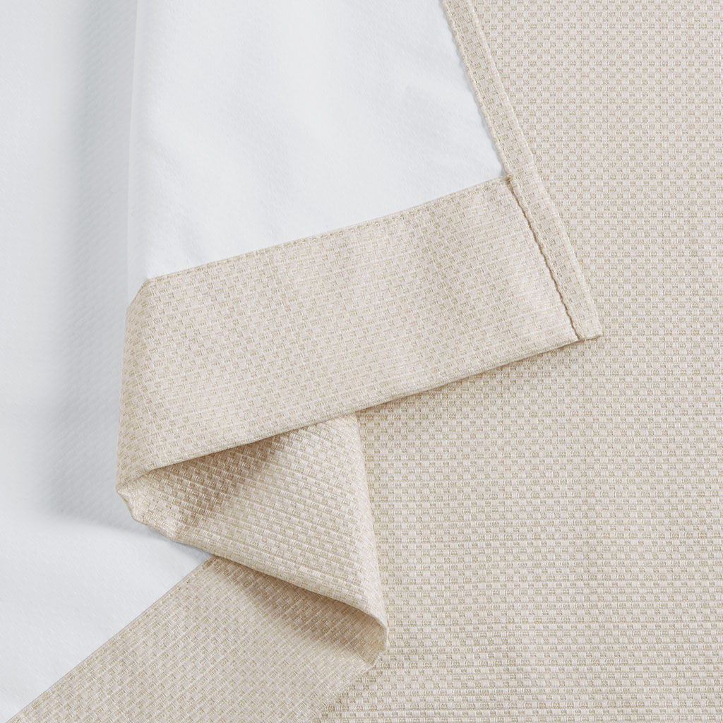 Galen - Basketweave Room Darkening Window Panel Pair - Ivory