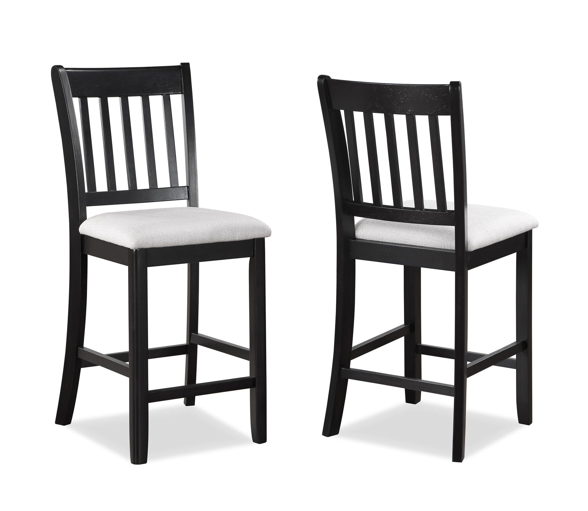 Salvador - 5 Piece Counter Height Set - Charcoal / White