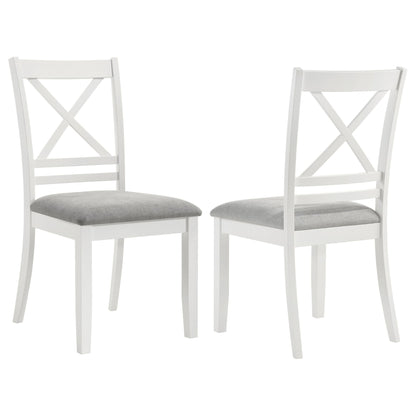 Evanston - Cross Back Dining Side Chair (Set of 2) - White