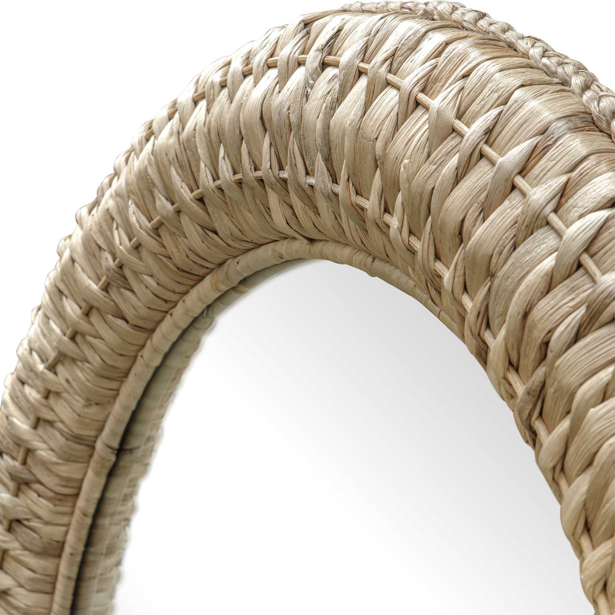 Twisted - Seagrass Arch Mirror - Woodtone