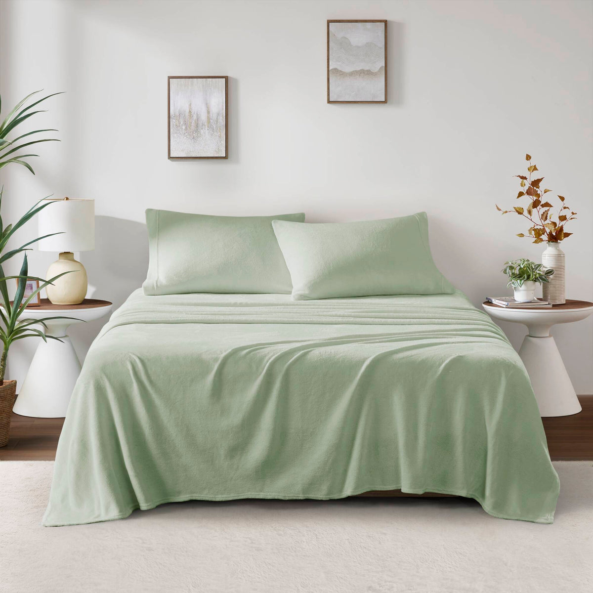 Soloft Plush - King Sheet Set - Green