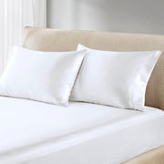 Satin - Pillowcases (Set of 2) Queen - White