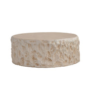 Round Coffee Table & Smooth Texture For Living Room - Light Beige