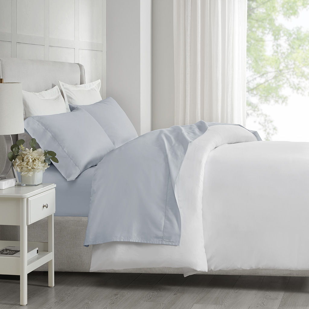 500 Thread Count Egyptian Cotton - King Deep Pocket Sheet Set - Gray