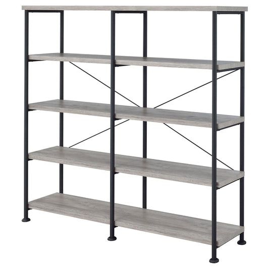 Double Wide Bookcase Shelves - Gray