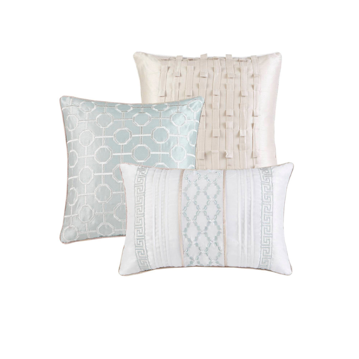 Bennett - California King Comforter (Set of 7) - Aqua