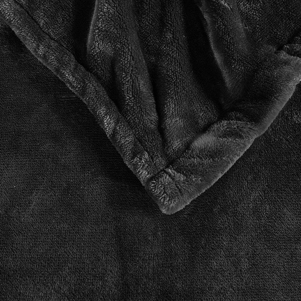 Heated Plush - Blanket - Black