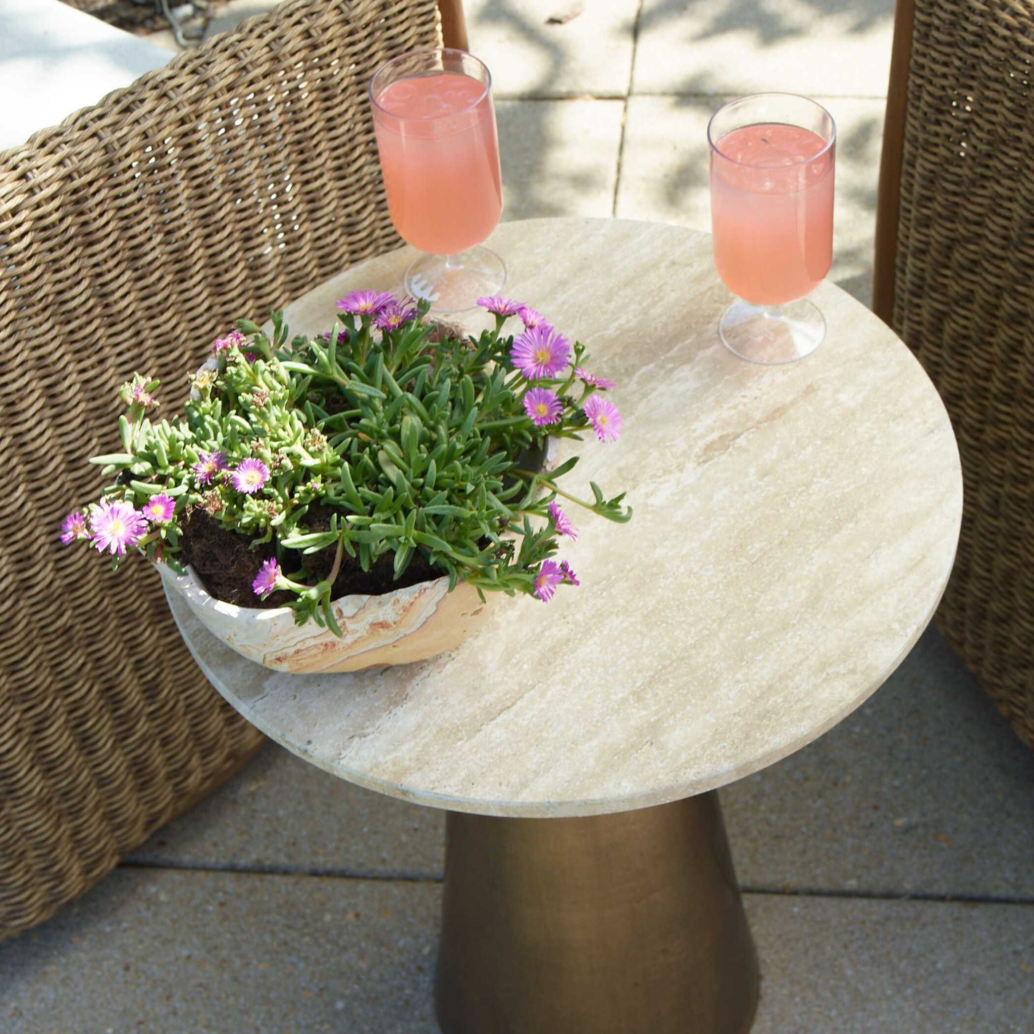 Midsummer - Accent Table - Antique Brass