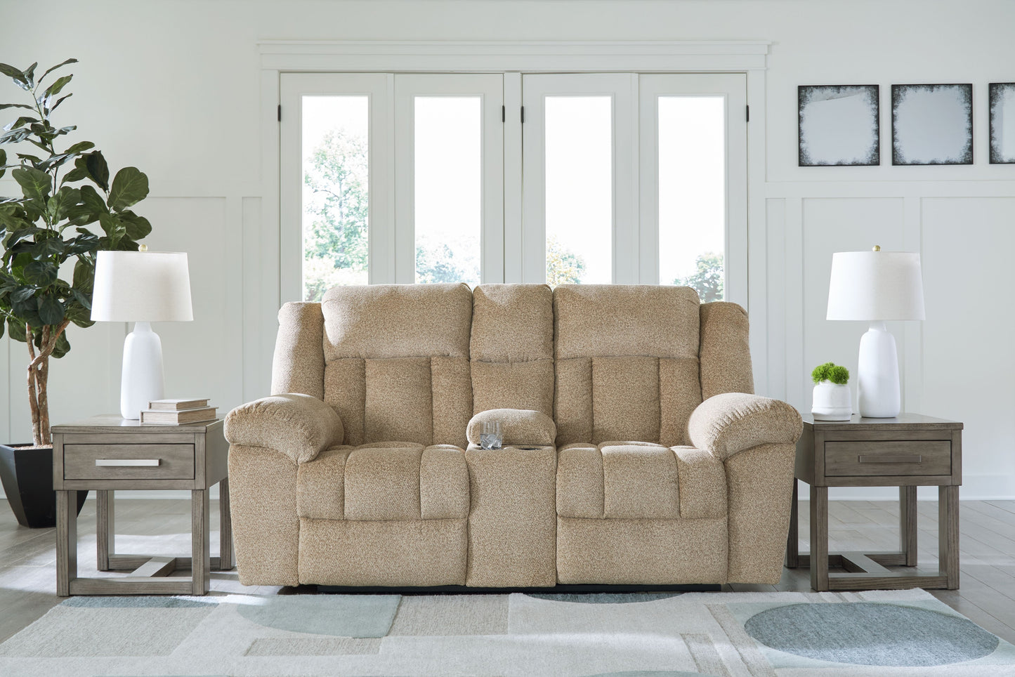 Tip-Off - Power Reclining Loveseat With Console / Adj Headrest