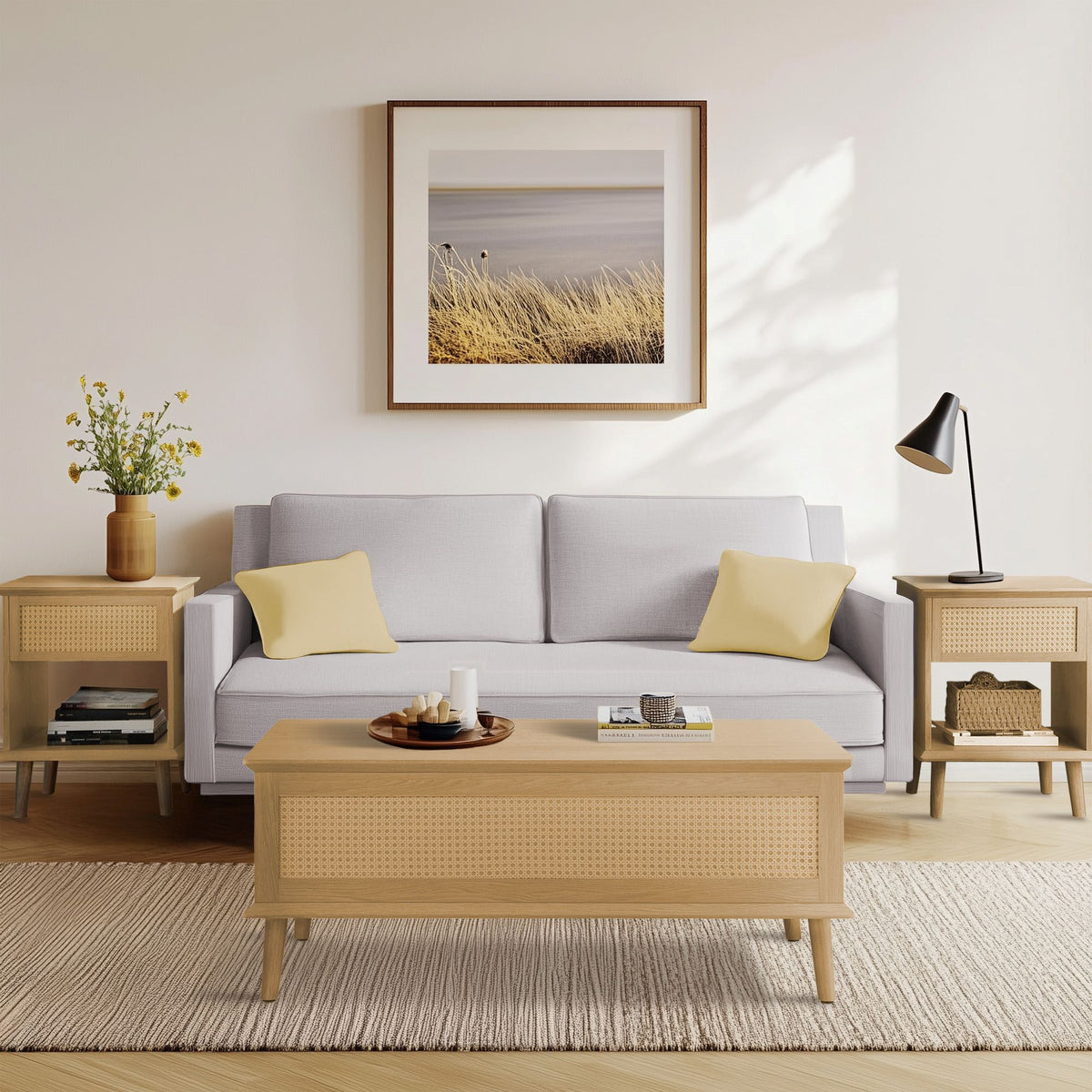 Teagan - Lift-Top Coffee Table With Storage - Natural