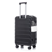 Hard Shell Luggage With Scratch Resistant Surface, 4 Wheels, Combination Lock & Side Hooks