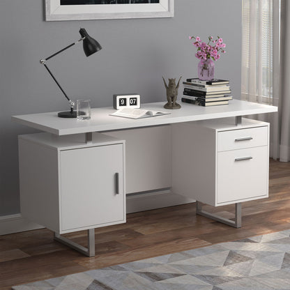 Jensen - 2 Drawer Desk - White