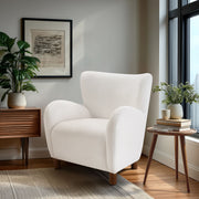 Stella - Wingback Armchair - Ivory