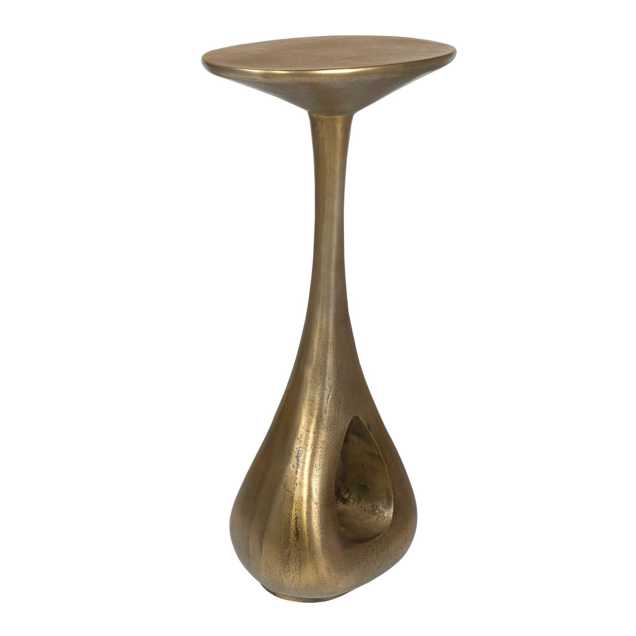 Tolstoy - Indoor-Outdoor Accent Table - Brass