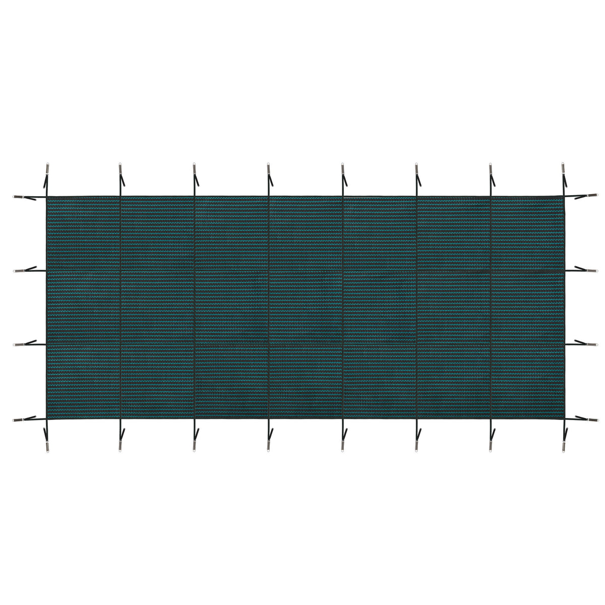 Rectangular Swimming Pool Safety Cover For Underground Pools - Green