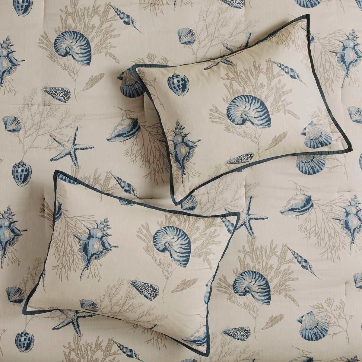 Bayside - California King Comforter (Set of 7) - Blue