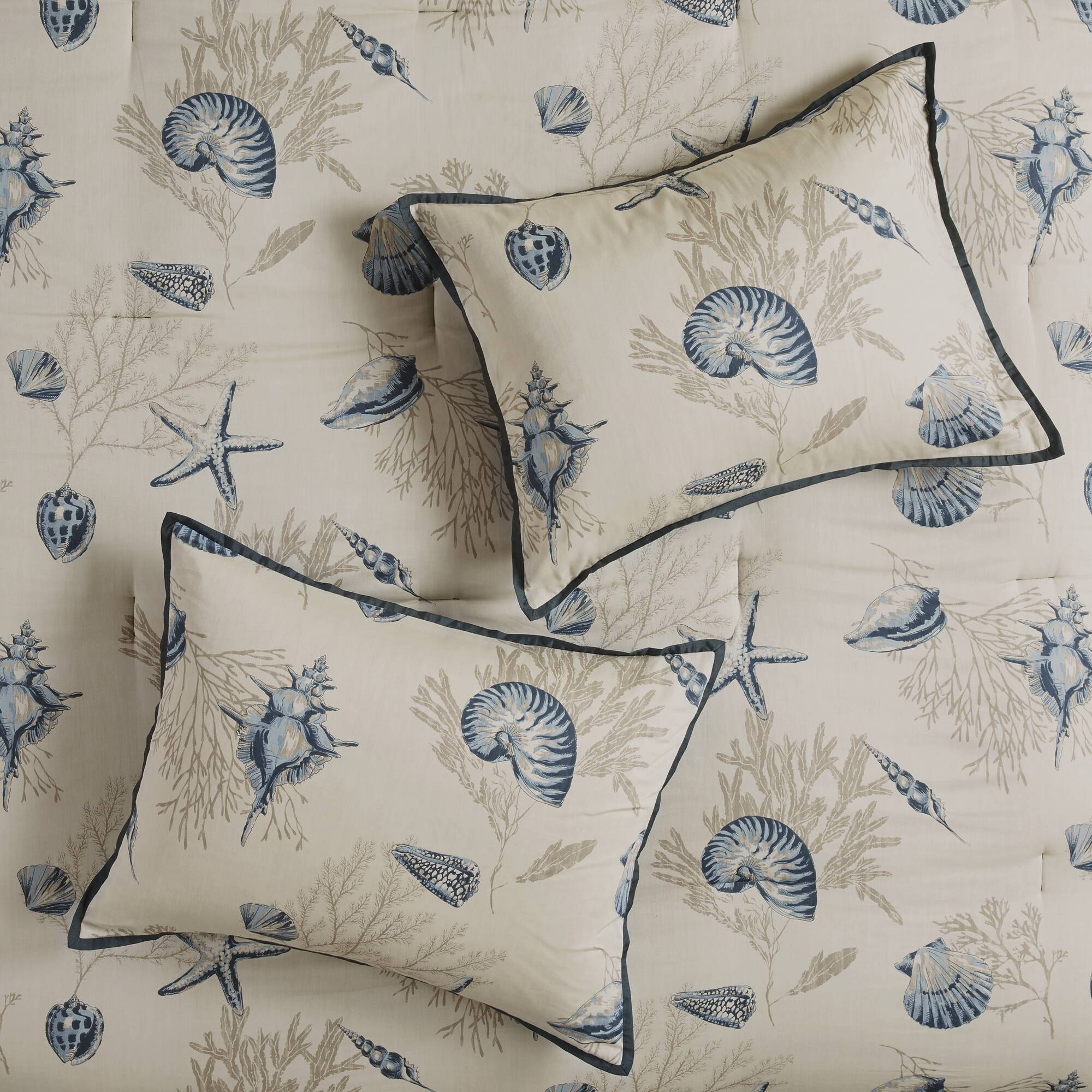 Bayside - King Piece Comforter (Set of 7) - Blue