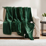 Heated Microlight to Berber - Throw - Green
