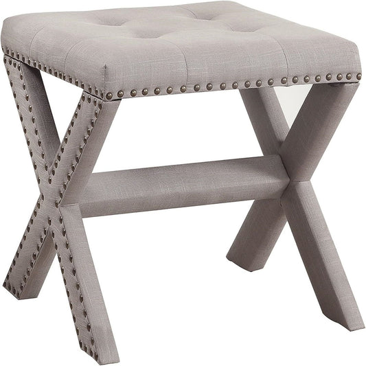 Upholstered Accent Bench With Nailhead Trim