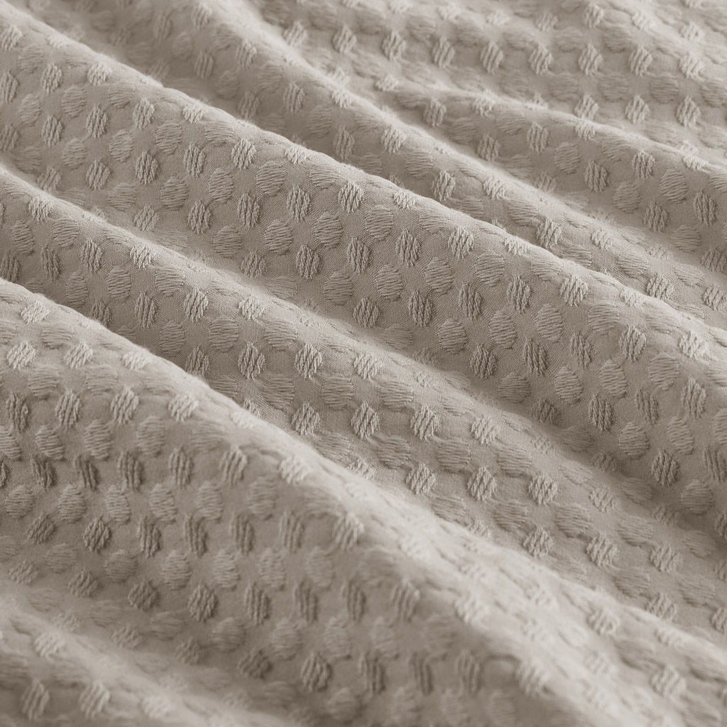 Mina - Twin/Twin XL Waffle Weave Textured Duvet Cover Set - Sage Green