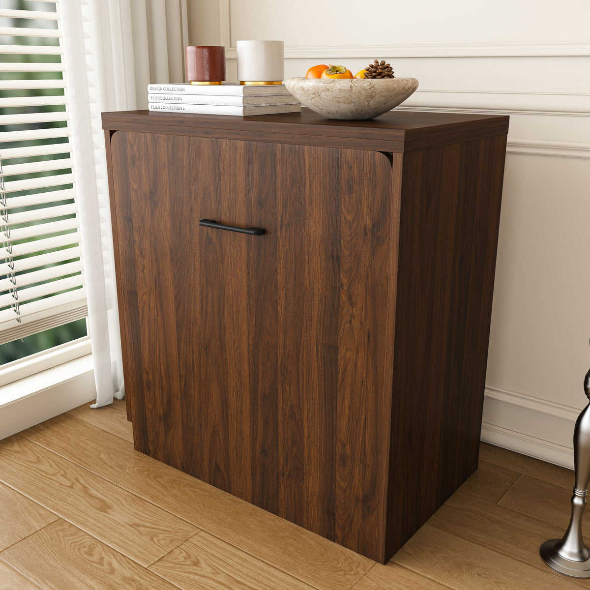 Folding Desk With Mirror And Storage Stol For Bedroom