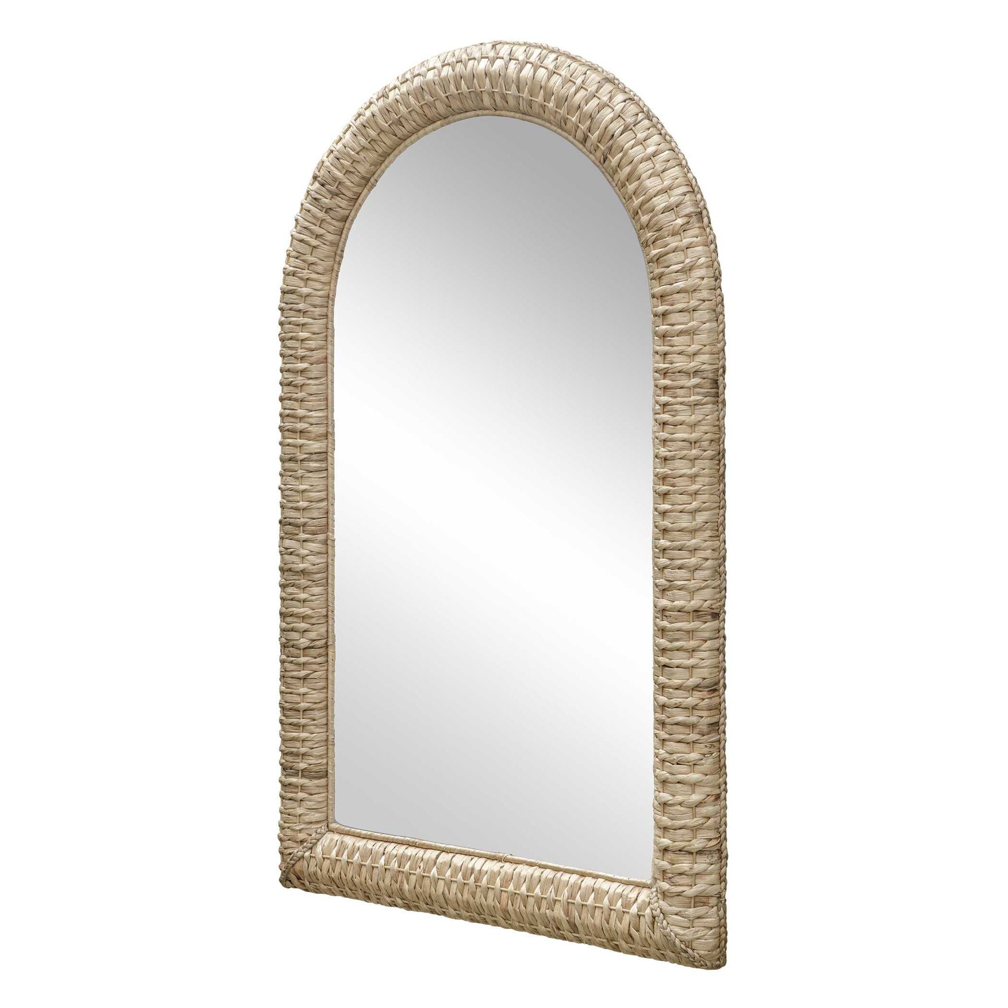 Twisted - Seagrass Arch Mirror - Woodtone