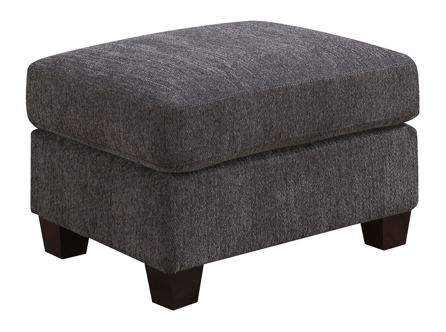 Ottoman - Gray - Wood