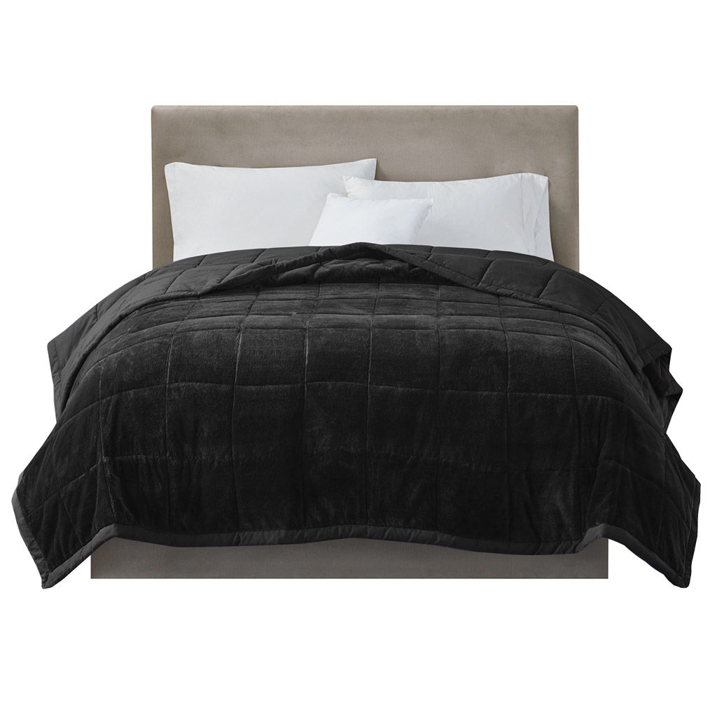 Coleman - King Reversible HeiQ Smart Temperature Down Alternative Blanket - Black