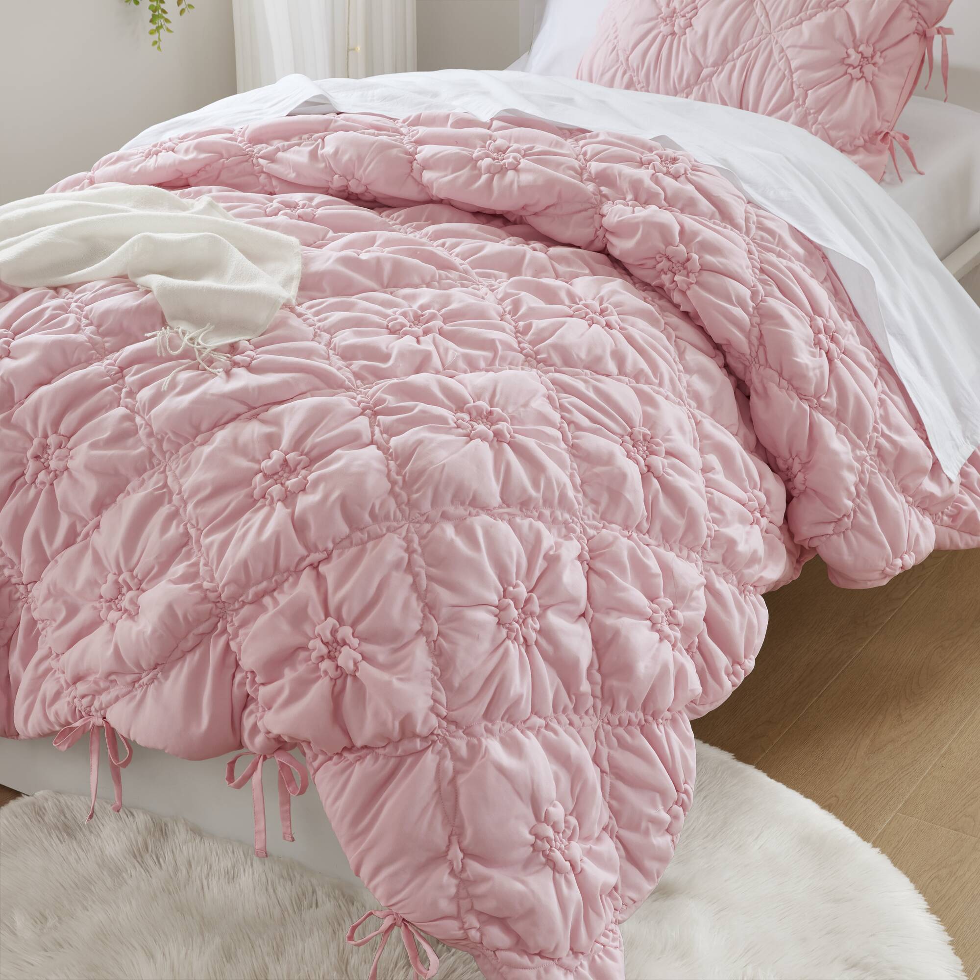Lily - 2 Piece Comforter Set - Pink