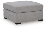UrbanCrest - Oversized Accent Ottoman - Pewter