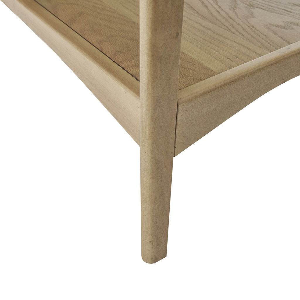 Parker - End Table - Off-White / Natural