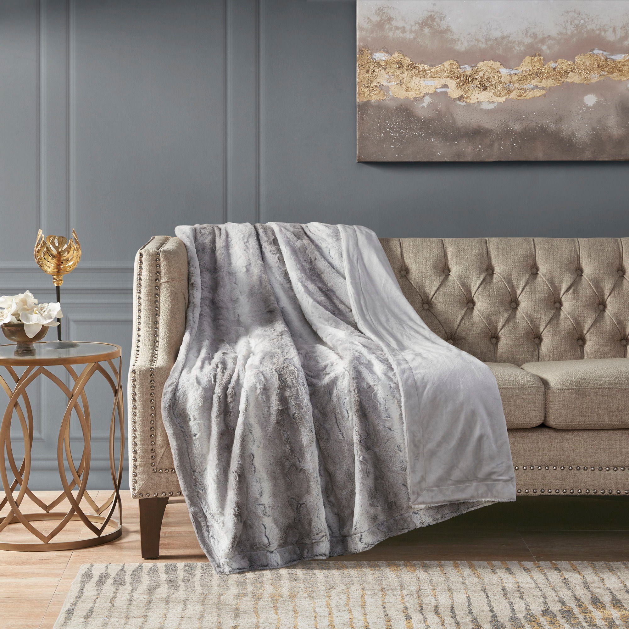 Zuri - Throw - Gray