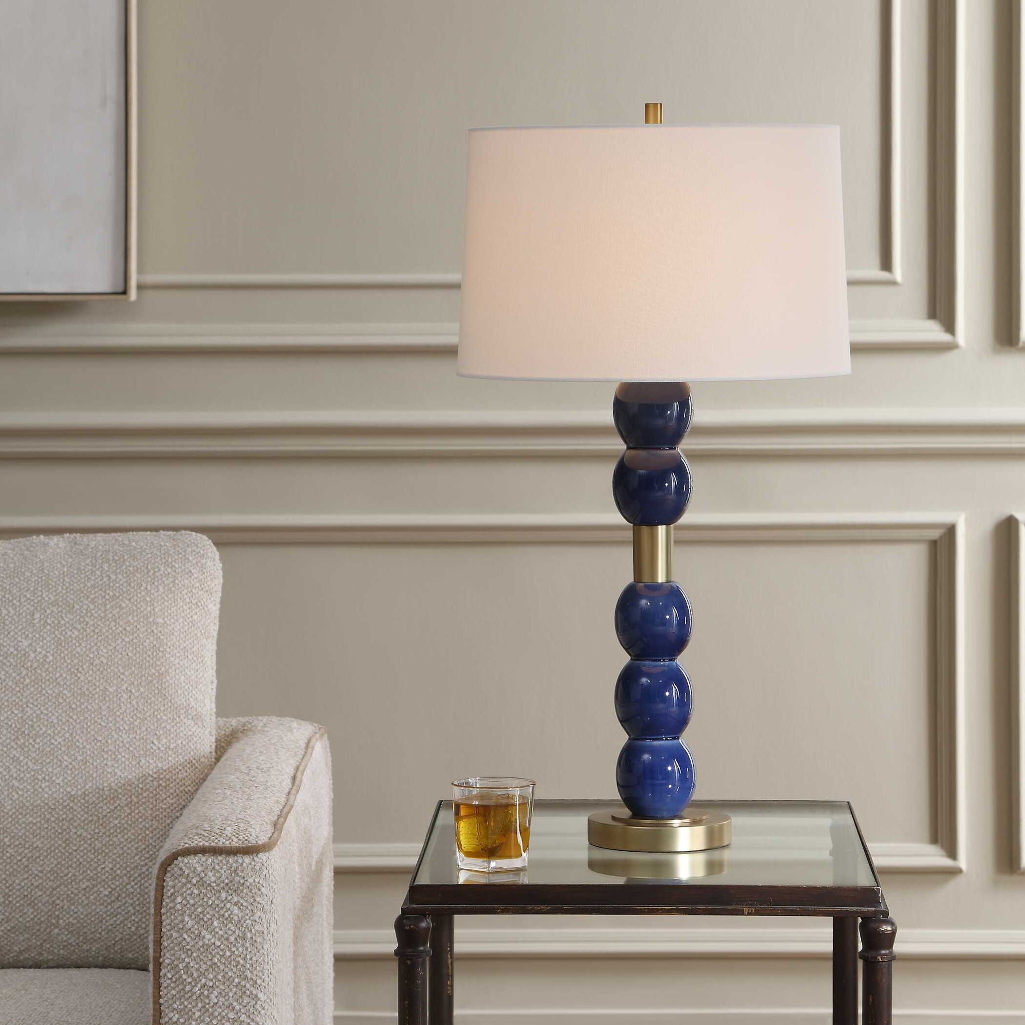 Bellore - Glaze Table Lamp - Blue