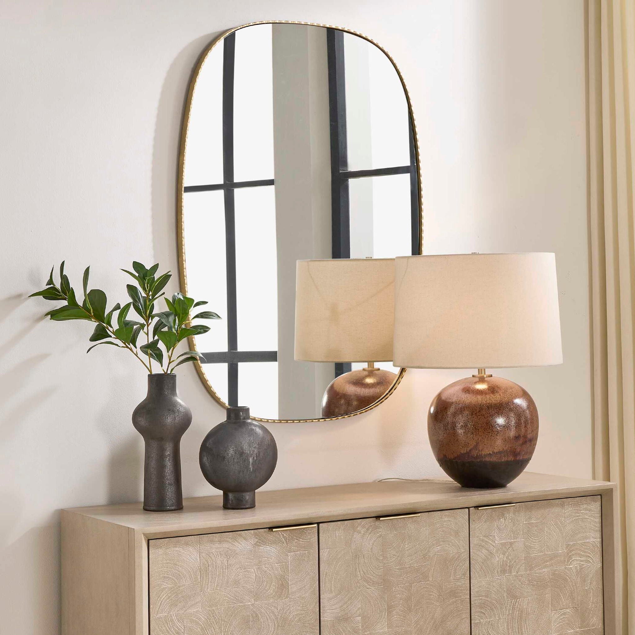 Nidia - Mirror - Antique Gold
