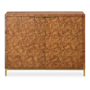 Jethro - Burl 2 Door Cabinet - Woodtone