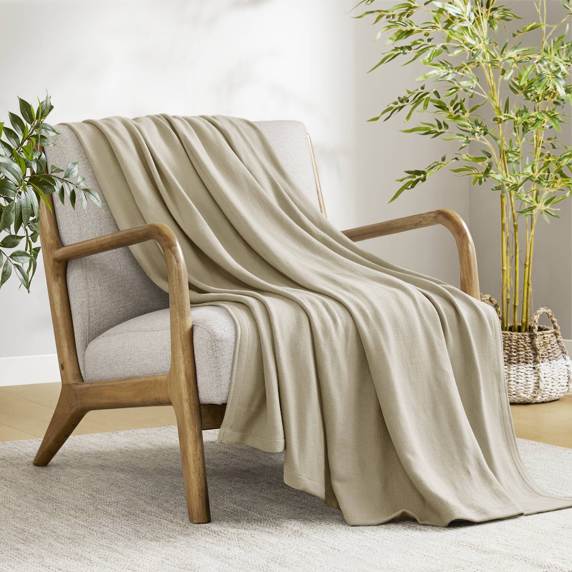 Bamboo Cotton - Twin Rayon From Blanket - Khaki