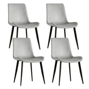 Modern Dining Chair With Carbon Steel Legs