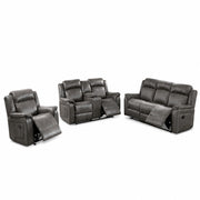 Contemporary Living Room Set, Horizontal And Vertical Tufting