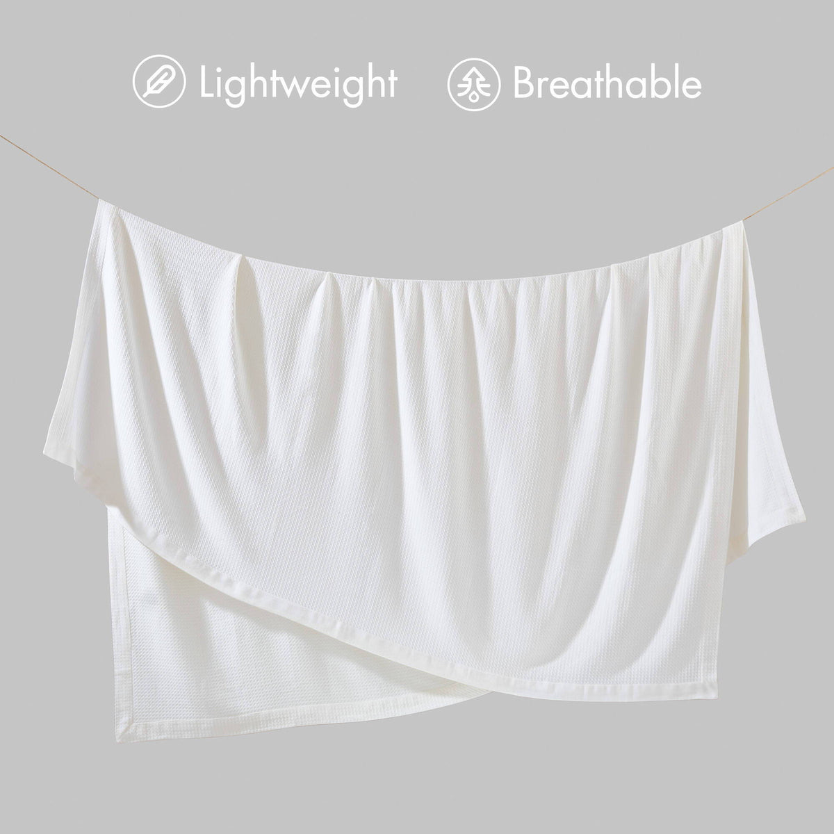 Egyptian Cotton - King Blanket - White