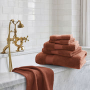 Turkish - Cotton Bath Towel (Set of 6) - Terracotta