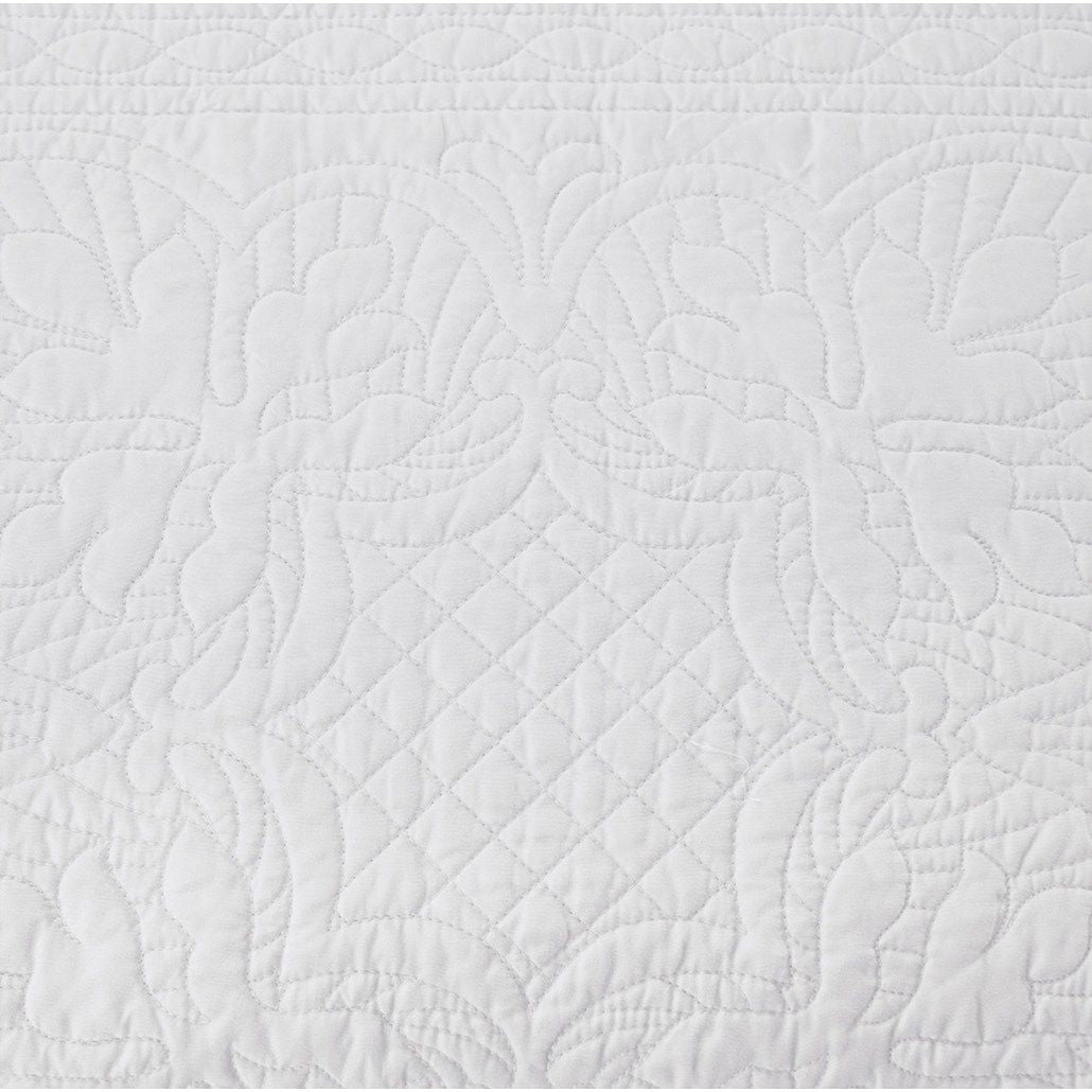 Tuscany - Twin 6 Piece Reversible Scalloped Edge Daybed Cover Set - White